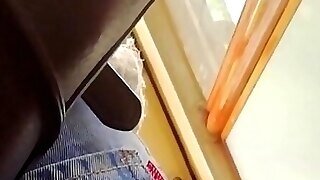 Jeans Ass In Bus
