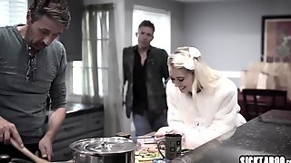 Petite Blond Hair Babe 18yo Screwed By A Stepdad And Her Uncle