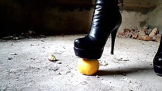 Crush With High-heeled Boots