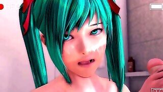 Miku Hatsune Warm Shower Romp ( Original Upload )