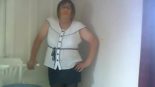 Dee In A Pair Of Black Tights And Coloured Knickers