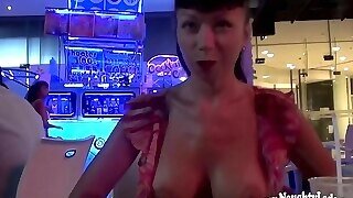 Horny Big Tits Milf Public Naked On Disco