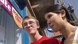 Hunt4k. Nerdy Cuckold Watches Girlfriend Fornicateed By...
