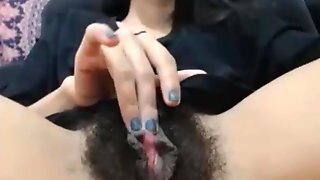 Webcam Girl, Bush Pussy, Squirt