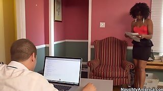 Misty Stone & Xander Corvus In Naughty Office