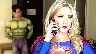 Big Penis Virgin Fan Fucks Super Girl In The Butt