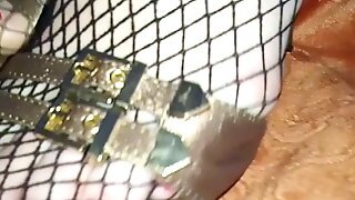 Lady L Golden Sandals.