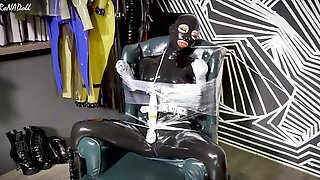 Na047-latex Bondage Rubberdoll High Heel