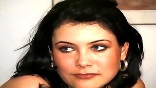 Great Vintage Casting & First Scene For A Brunette Beauty
