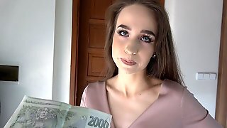 Cute Faced Brunette Gets Pussy Wrecked By Martins Tool