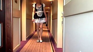 Frenchmaid In Hotel Corridor Dare