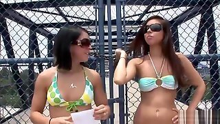 Smoking Hot Babes Get Naked Outdoors