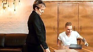 Tutor4k. Tutor Makes Man Weak In His Knees So He Cant Stop Fucking Milf