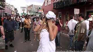 Bourbon Street Party Public Flashing