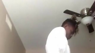 Mom Helps Son With A Doggy